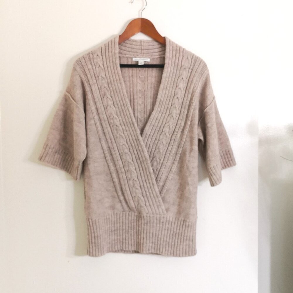 Banana Republic Wool Alpaca Blend Faux Wrap Sweater Size S
